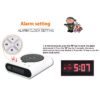 Electronics Desk Clock Digital Gun Alarm Gadget Target Laser Shoot