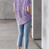 Elegant Plus Size Striped Blouse with Pocket - Casual Short Sleeve Elegant Plus Size Striped Blouse with Pocket - Casual Short Sleeve