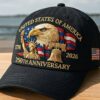 Embroidered American Eagle Head Baseball Cap - America 250th Embroidered American Eagle Head Baseball Cap - America 250th