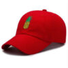 Embroidered Pineapple Baseball Cap Adjustable Cotton Embroidered Pineapple Baseball Cap Adjustable Cotton