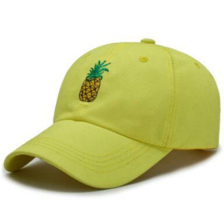 Embroidered Pineapple Baseball Cap Adjustable Cotton Embroidered Pineapple Baseball Cap Adjustable Cotton