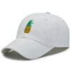 Embroidered Pineapple Baseball Cap Adjustable Cotton Embroidered Pineapple Baseball Cap Adjustable Cotton