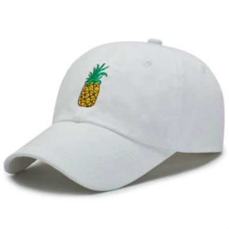 Embroidered Pineapple Baseball Cap Adjustable Cotton Embroidered Pineapple Baseball Cap Adjustable Cotton