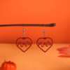 Environmental Acrylic Earrings Halloween Red Love