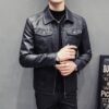 Fall Winter Men Quilted Casual Leather Clothing Fall Winter Men Quilted Casual Leather Clothing