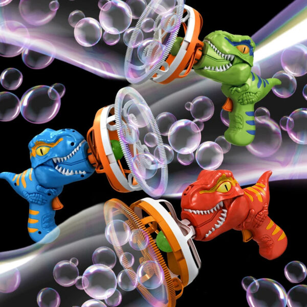 Fan Dinosaur Bubble Machine Blowing Toy Children's Handheld Cartoon Gun