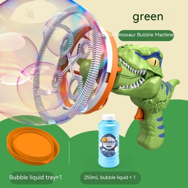 Fan Dinosaur Bubble Machine Blowing Toy Children's Handheld Cartoon Gun