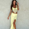 Fashion All-match Wave Slit Skirt Suit Women Fashion All-match Wave Slit Skirt Suit Women