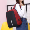 Fashion Anti-theft Backpack Casual Business Men Multi-function USB