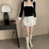 Fashion Ballet Style Pleated Tiered Skirt Women Fashion Ballet Style Pleated Tiered Skirt Women