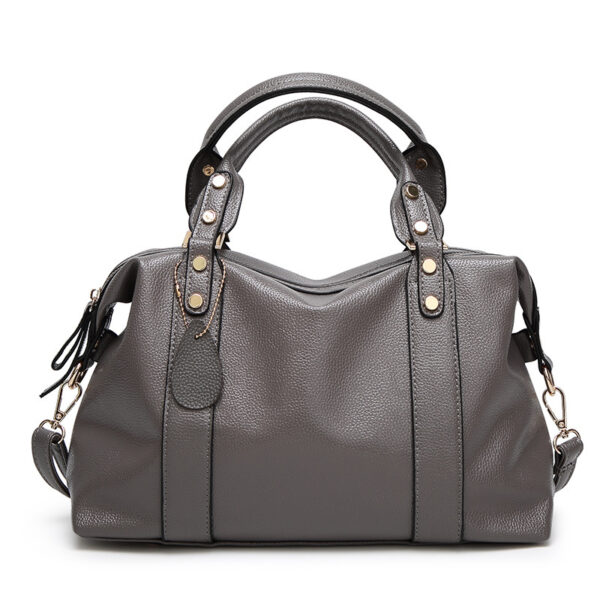 Fashion Boston Shoulder Bag Women's Handbags Retro Rivet Design