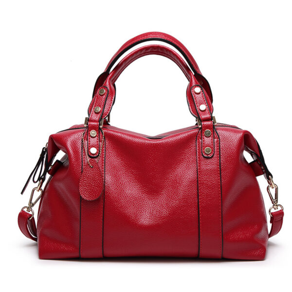 Fashion Boston Shoulder Bag Women's Handbags Retro Rivet Design Fashion Boston Shoulder Bag Women's Handbags Retro Rivet Design
