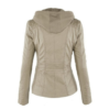 Fashion Detachable Hooded Jacket with Pockets Casual Solid Color Zipper Fashion Detachable Hooded Jacket with Pockets Casual Solid Color Zipper