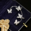 Fashion Earring Butterfly Ear Clip and Ear Hook Jewelry Fashion Earring Butterfly Ear Clip and Ear Hook Jewelry