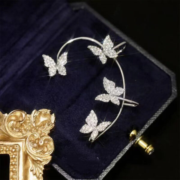 Fashion Earring Butterfly Ear Clip and Ear Hook Jewelry Fashion Earring Butterfly Ear Clip and Ear Hook Jewelry