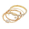Fashion Jewelry 4 Pcs Crystal Bracelet Set Bohemian Design for Women Fashion Jewelry 4 Pcs Crystal Bracelet Set Bohemian Design for Women