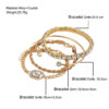 Fashion Jewelry 4 Pcs Crystal Bracelet Set Bohemian Design for Women Fashion Jewelry 4 Pcs Crystal Bracelet Set Bohemian Design for Women