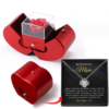 Fashion Jewelry Box Red Apple Christmas Gift Necklace Eternal Rose Fashion Jewelry Box Red Apple Christmas Gift Necklace Eternal Rose