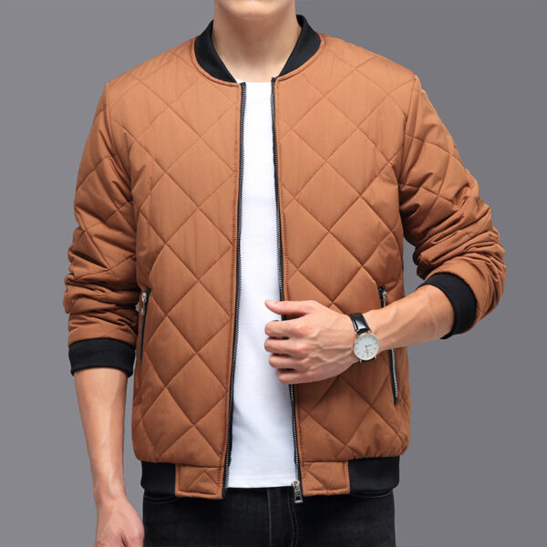 Fashion Rhombic-sewing Design Cotton Coat Winter Warm Thickened