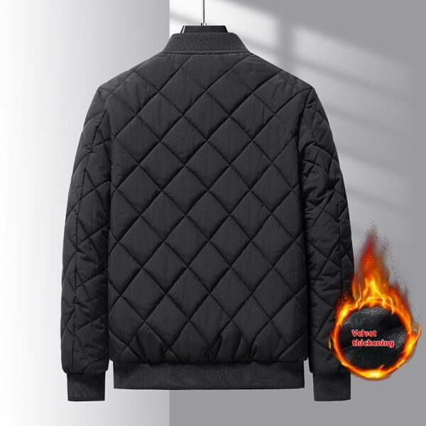 Fashion Rhombic-sewing Design Cotton Coat Winter Warm Thickened