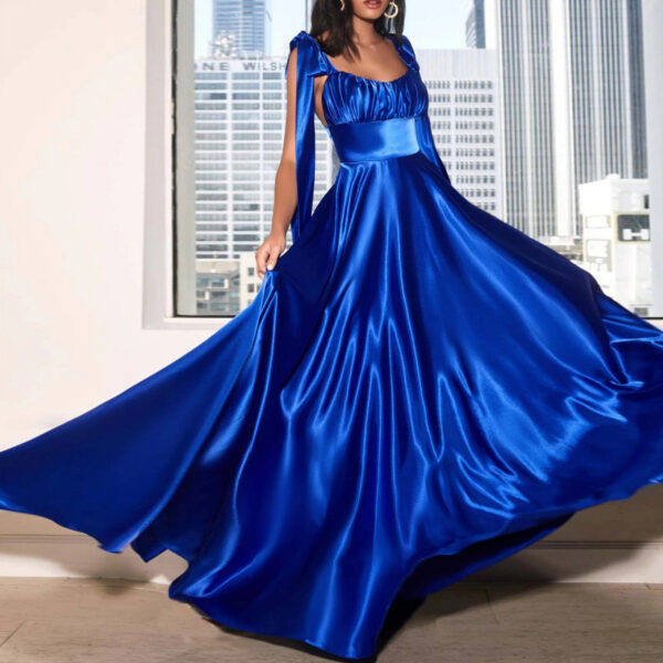 Fashion Sleeveless Camisole Gown Bridesmaid Evening Dress Women Fashion Sleeveless Camisole Gown Bridesmaid Evening Dress Women