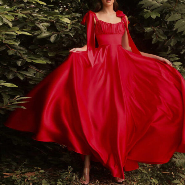 Fashion Sleeveless Camisole Gown Bridesmaid Evening Dress Women Fashion Sleeveless Camisole Gown Bridesmaid Evening Dress Women