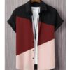 Fashion Trendy Men's Shirt Digital Printing Casual Breathable Stand