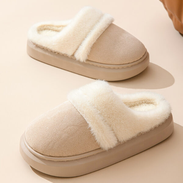Fashion Warm Cotton Slippers for Women Leisure Thick Bottom Non-slip Fashion Warm Cotton Slippers for Women Leisure Thick Bottom Non-slip
