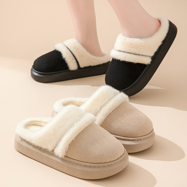 Fashion Warm Cotton Slippers for Women Leisure Thick Bottom Non-slip Fashion Warm Cotton Slippers for Women Leisure Thick Bottom Non-slip