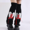 Fashion Y2K Gothic Knitted Flared Love Cute Lolita Leg Warmer