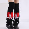 Fashion Y2K Gothic Knitted Flared Love Cute Lolita Leg Warmer