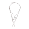 Fashionable Multilayer Boho Moon Map Necklace