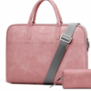 Faux Leather Laptop Bag for Women