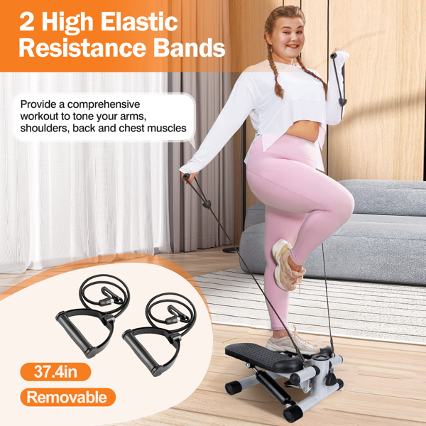 Fitness Step Machine Mini with Resistance Band Home Equipment 330.7LBS