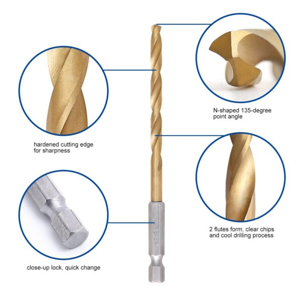 Fitt Externally Cooled High-speed Steel Twist Drill 13 Sets Hard Fitt Externally Cooled High-speed Steel Twist Drill 13 Sets Hard