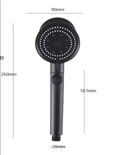 Five-color Wind Turbine Shower Head 56 Speed Water Silicone Five-color Wind Turbine Shower Head 56 Speed Water Silicone