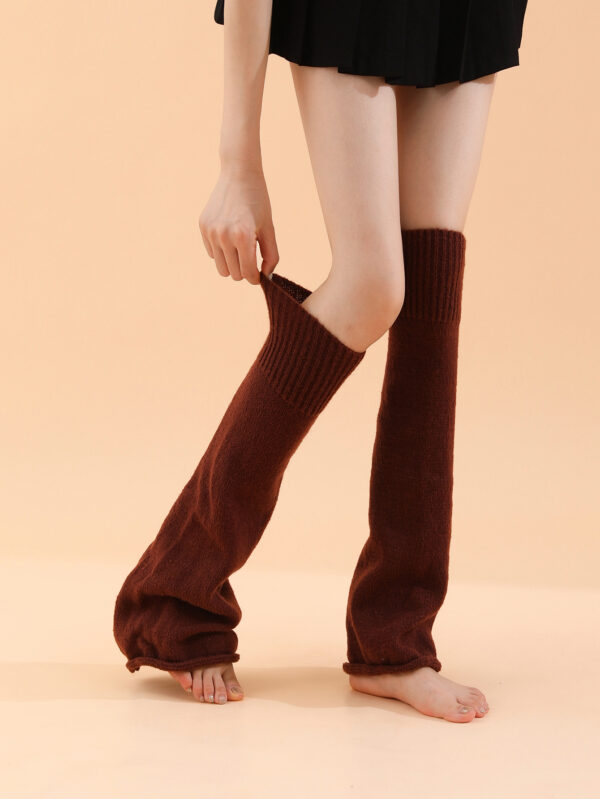 Flared Y2K Knitted Leg Warmer Rave Goth Cute Lolita Socks for Halloween