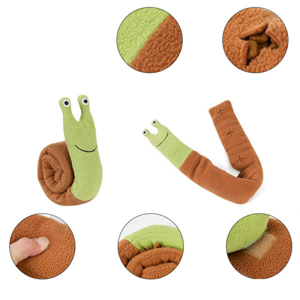Fleece Interactive Dog Puzzle Snails Toys Cute Supplies for Small Dogs Fleece Interactive Dog Puzzle Snails Toys Cute Supplies for Small Dogs