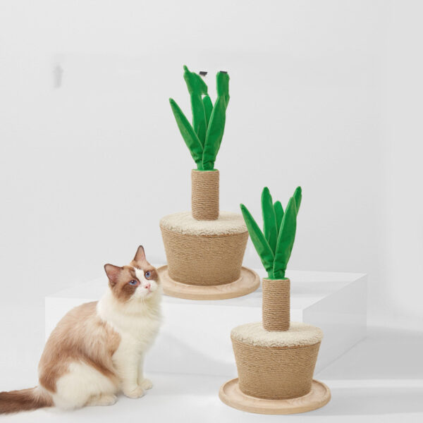 Flower Pot Cat Climbing Frame Scratching Board Device Flower Pot Cat Climbing Frame Scratching Board Device