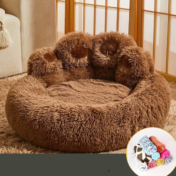 Fluffy Dog Bed Winter Warm Large Pet Products Small Sofa Baskets Pets Fluffy Dog Bed Winter Warm Large Pet Products Small Sofa Baskets Pets