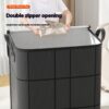 Foldable Clothes Storage Bag Large Capacity Organizer with Handle