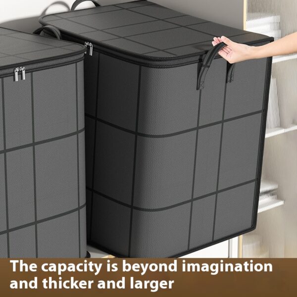 Foldable Clothes Storage Bag Large Capacity Organizer with Handle