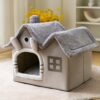 Foldable Dog House Pet Cat Bed Winter Villa Sleep Kennel Removable Nest Foldable Dog House Pet Cat Bed Winter Villa Sleep Kennel Removable Nest