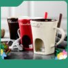 Fondue Mug Set Personal Mini Pots Chocolate Cheese Ice Cream Maker Kit Fondue Mug Set Personal Mini Pots Chocolate Cheese Ice Cream Maker Kit