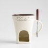 Fondue Mug Set Personal Mini Pots Chocolate Cheese Ice Cream Maker Kit Fondue Mug Set Personal Mini Pots Chocolate Cheese Ice Cream Maker Kit
