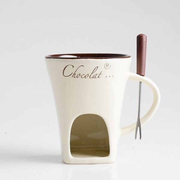 Fondue Mug Set Personal Mini Pots Chocolate Cheese Ice Cream Maker Kit Fondue Mug Set Personal Mini Pots Chocolate Cheese Ice Cream Maker Kit