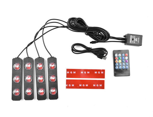Foot Soles Full of Stars LED Atmosphere Light Car Wireless Sound