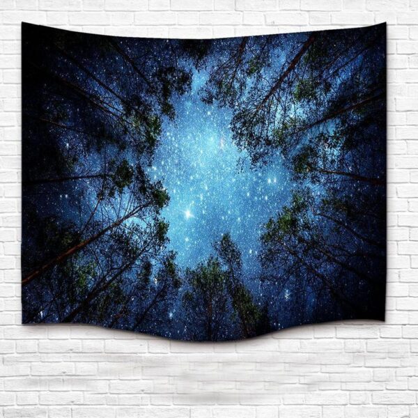 For Home Decoration Wall Hanging Forest Starry Tapestry Net Red Anchor