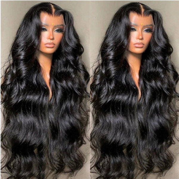 Former Lace Wig Woman with Long Black Curly Hair Former Lace Wig Woman with Long Black Curly Hair