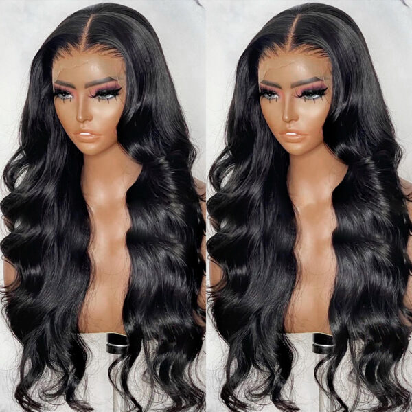 Former Lace Wig Woman with Long Black Curly Hair Former Lace Wig Woman with Long Black Curly Hair